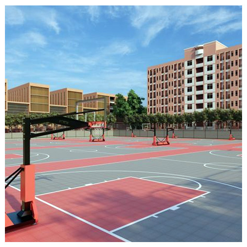 华南理工大学室外悬浮地板篮球场